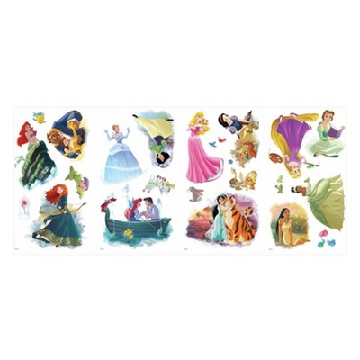 Roommates Disney Princesses dream Big Peel And Stick Kids' Wall Decal 4  Sheets : Target