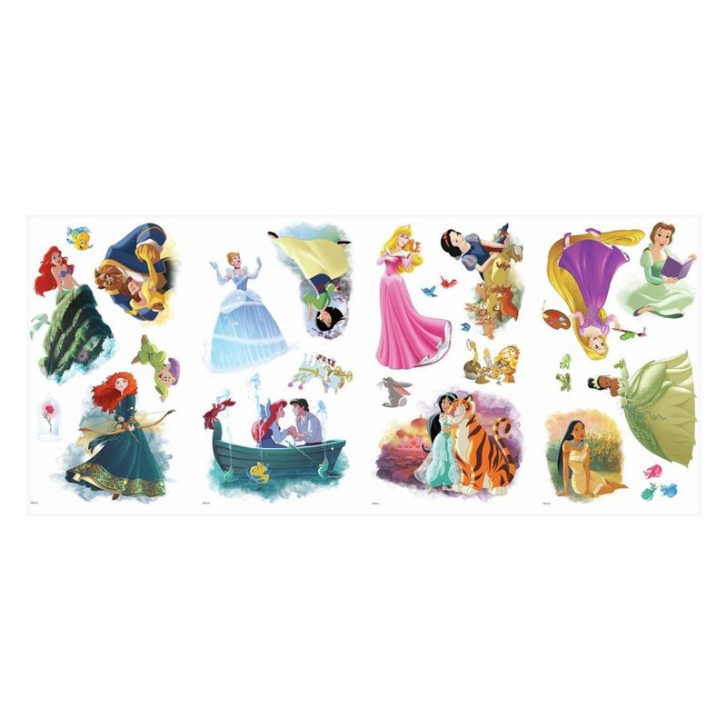 RoomMates Disney Princesses &#34;Dream Big&#34; Peel and Stick Kids&#39; Wall Decal 4 Sheets, 1 of 6