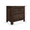 Wallace & Bay Bonilla Nightstand, Gray Brown - 3 of 4
