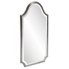 Howard Elliott 27"x16" Stainless Steel Framed Shield Mirror Brushed Dark Silver: Modern Style, No Assembly Required - 3 of 4