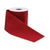 Red Nylon and Wool Wired Ribbon (Set of 2) - 3 of 3