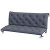 Outsunny Tufted Bench Cushions for Outdoor Furniture, 3-Seater Replacement for Swing Chair, Patio Sofa/Couch, Overstuffed w/ Backrest - 4 of 4