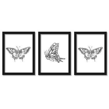 Americanflat Animals 22x28 Framed Print - Monarch Butterfly Wall Art Room Decor by Pauline Stanley