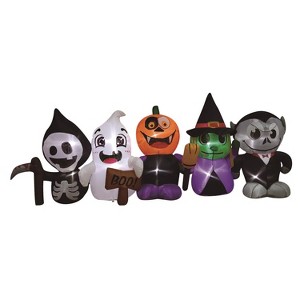 Celebrations 4 ft. Prelit Happy Halloween Characters Inflatable - 1 of 1