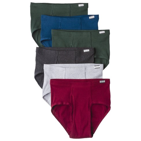 Hanes Men's Comfort Soft Waistband Mid-rise Briefs 6pk - Blue/green/gray :  Target