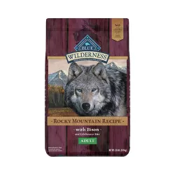 Blue Buffalo Wilderness Grain Free Rocky Mountain Recipe with Bison Adult Dry Dog Food - 22lbs