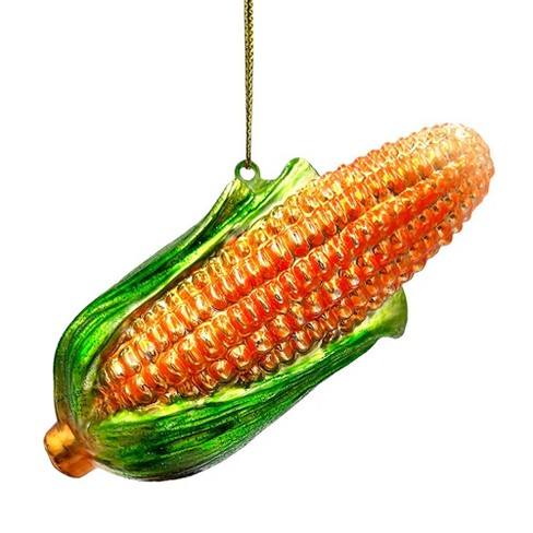 Charming Corn Glass Christmas Ornament, Farmer Style Tree Decor| OrnamentallyYou - image 1 of 4