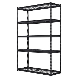 Heavy Duty 5-Tier Storage Shelves – Metal Utility Rack with Adjustable Shelves, 2500 lbs Capacity, 48" W x 18" D x 72" H, Organizer - 1 of 4