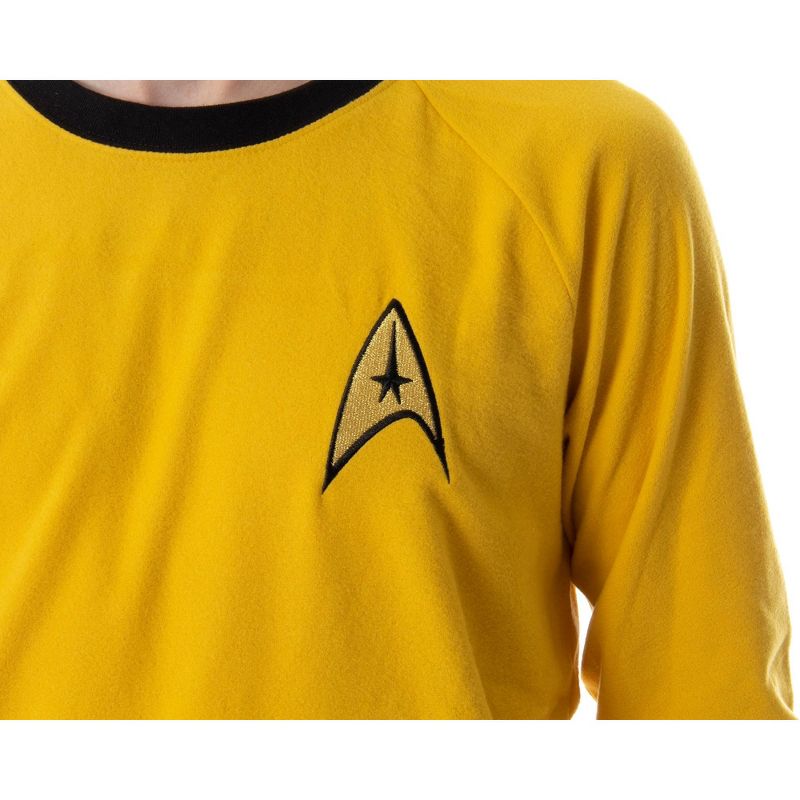 Star Trek Original Series Men's Uniform Costume Sleepwear Pajama Set, 3 of 5