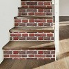 Brick Peel and Stick Giant Wall Decal Red - RoomMates: Vinyl Self-Adhesive Modern Decor, 24pc - image 4 of 4