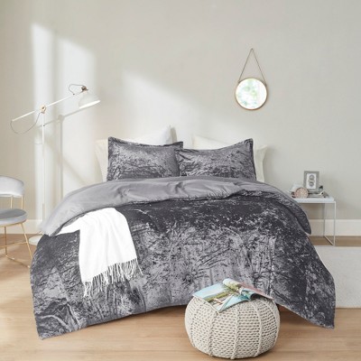 Juliette Luxe Comforter Set Velvet Lush with Soft Brushed Microfiber Reverse, Fluffy Comforter Bed Set, Matching Sham