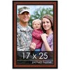 PosterPalooza | Simple Brown Picture Frame - UV Acrylic, Foam Board Backing, Hanging Hardware - 2 of 4
