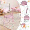 Folding Kids Table and Chairs Set, Children Activity Table and Chairs Set for Dining Room,Daycare,Classrooms - 4 of 4