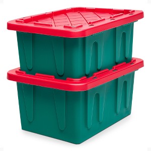 HOMZ Durabilt 27 Gallon Heavy Duty Storage Tote with Lid - 1 of 4