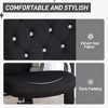 PAGED Adjustable Height Office Chair, Modern PU Leather Computer Chair with Armrests and Casters, Button Tufted Desk Chair for Office - 3 of 4