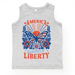 The Juniper Shop America Summer Of Liberty Distressed Toddler Tank - 1 of 4