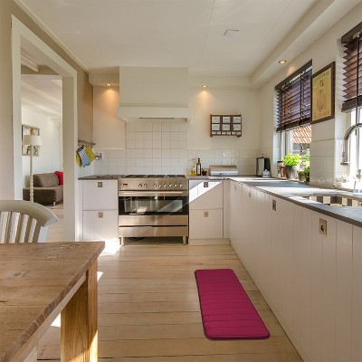 2'x5' Rectangle Indoor and Outdoor Polyurethane Floor Mat Red - PiccoCasa