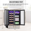 Kismile Mini Fridge 23.4 inches 18 Bottle and 56 Can Dual Zone Freestanding/Built-In Beverage Refrigerator - 3 of 4