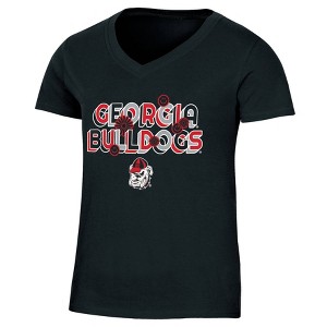 NCAA Georgia Bulldogs Girls' V-Neck T-Shirt - 1 of 3