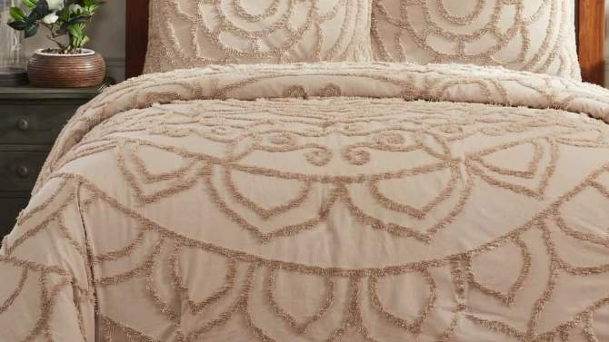 Cleo Comforter 100% Cotton Tufted Chenille Comforter Set - Better Trends, 2 of 7, play video
