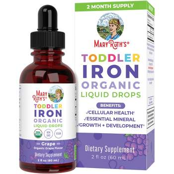 MaryRuth's Toddler Iron Drops, Grape, Org, 2 oz