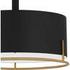 Quoizel Lighting Chalfont 3 - Light Semi-Flush Mount in  Matte Black - 3 of 4