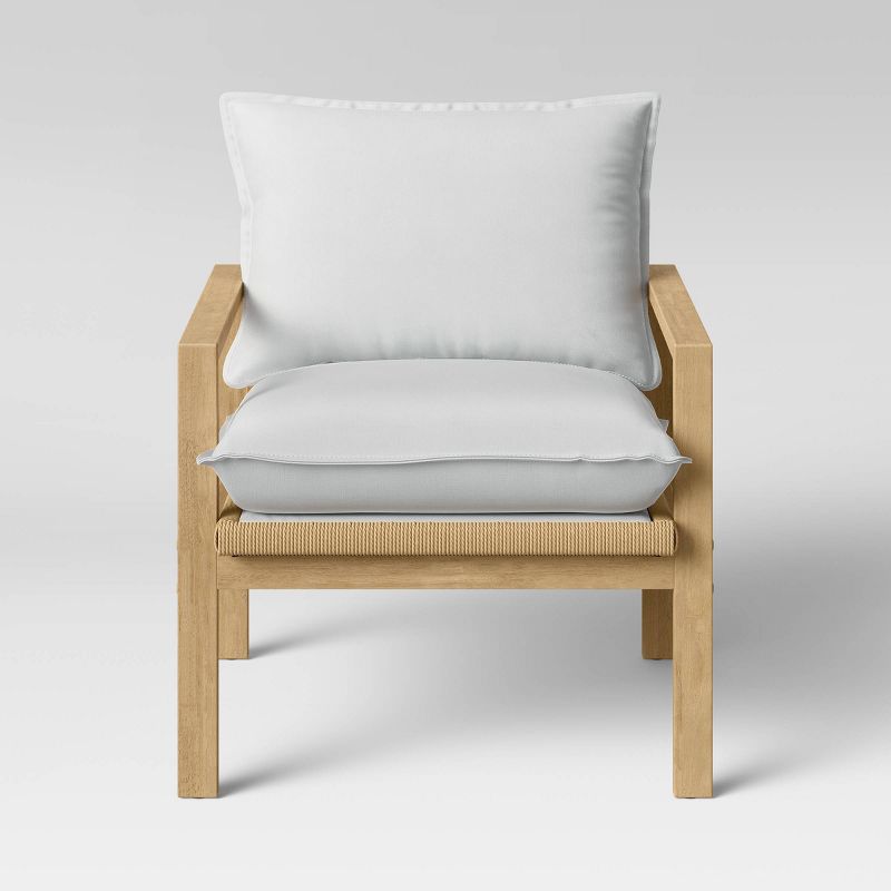 Hallwood Woven Cord Accent Chair Cream - Threshold&#8482;, 4 of 10