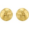14k Yellow Gold Knot Stud Earrings - 3 of 4