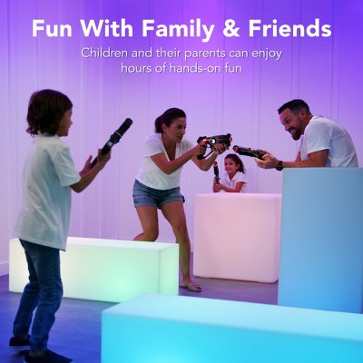 Rechargeable Laser Tag Blasters Set with Docking Station, 4 Colors