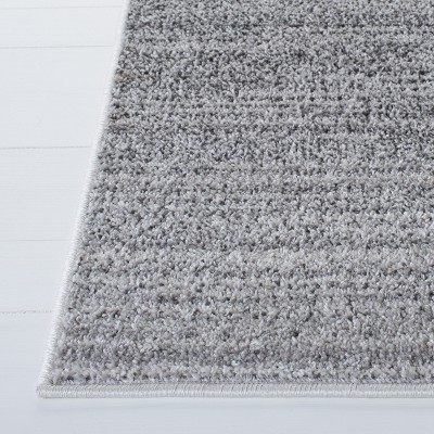 Grey and Ivory Ombre Hand-knotted Synthetic Area Rug