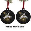 Bruce Lee Golden Dragon Aluminum Holiday Christmas Tree Ornament  3.0" (7.6 cm) x 3.37" (8.6 cm) - 2 of 4