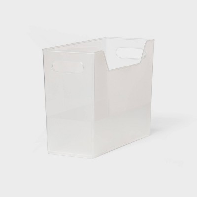 Medium Bathroom Organizer Bin with Handles Clear - Brightroom™