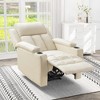LOVMOR Large Manual Recliner Chair in Fabric for Living Room - 3 of 4