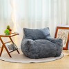 Vynxaria Bean Bag Chair for Adults with Armrests - 2 of 4