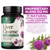 Liver Cleanse & Detox Support Supplement 1166mg with 22 herbs + Milk Thistle - 60 Capsules - 4 of 4