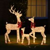 Karl Home 3PCS Reindeer Family Christmas Decoration with LED Lights - 2 of 4