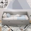 Whisen Modern Design Twin Size Wooden Daybed Extendable Bed with Trundle and Two Storage Drawers - 4 of 4