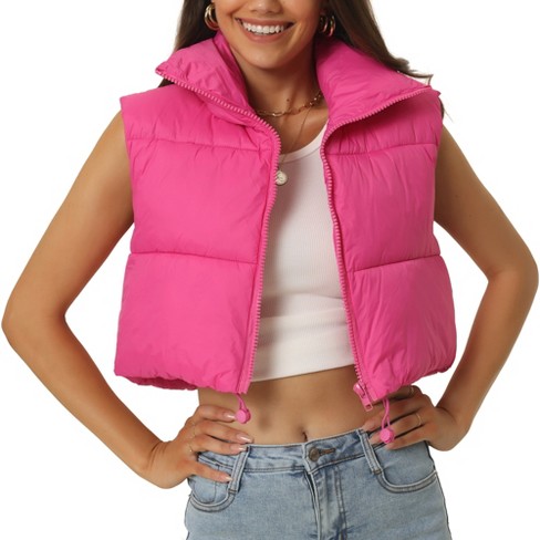 Zip Crop Puffer Vest