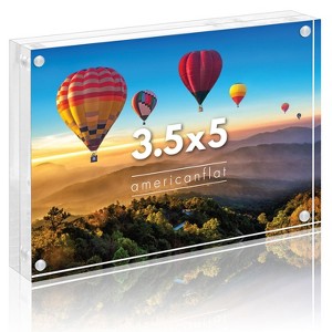 Americanflat Acrylic Picture Frame - Scratch Resistant with Magnetic Corners & Freestanding for Tabletop - 1 of 4