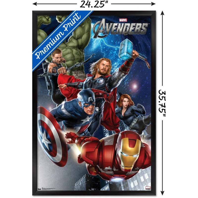 Trends International Marvel Cinematic Universe - Avengers - Group Framed Wall Poster Prints, 3 of 7