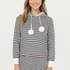 Anna-Kaci Lounge Women's 2-Piece Set Long Sleeve Pullover Top with Fuzzy Collar and Relaxed Fit Pants Pajama Set in Soft Knit Fabric - 4 of 4