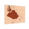 Trademark Fine Art Francesco Gulina Girl Lying on Sofa Wood Slat Art - 2 of 4