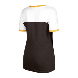 MLB San Diego Padres Women's Bi-Blend Ringer T-Shirt - 1 of 4