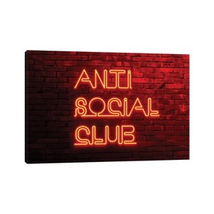 Anti Social Club by Philippe Hugonnard Unframed Wall Canvas - iCanvas - 1 of 4