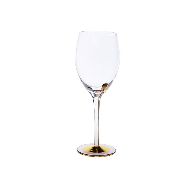 Classic Touch Set of 6 Water Glasses with Gold Reflection, 1 of 4