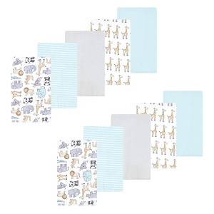Luvable Friends Hudson Baby Flannel Burp Cloths 10pk Set - 1 of 2