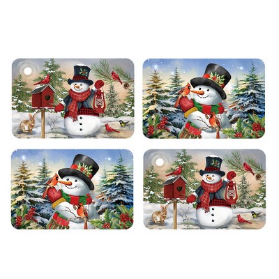 Briarwood Lane Winter Placemat (4-pack) 17x11.25 Snowmen and Friends For Winter Placemat