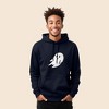 Dalix Giant Ghost Embroidered Hoodie Soft Fleece Hood Sweatshirt Mens - 3 of 4