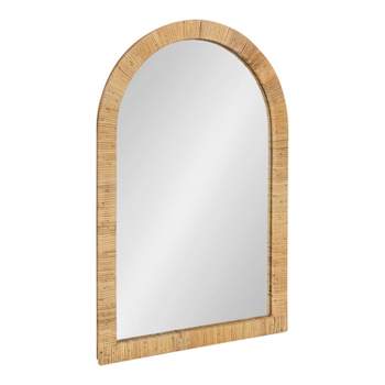 Kate and Laurel Rahfy Arch Framed Wall Mirror, 20x30, Natural