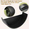 2 Pack Single Axle Trailer Fenders with Fenders Backs for 14"to 16" Wheels, 32" x 9" x 15" Trailer Fenders Replacement for Car Hauler Trailer - 2 of 4